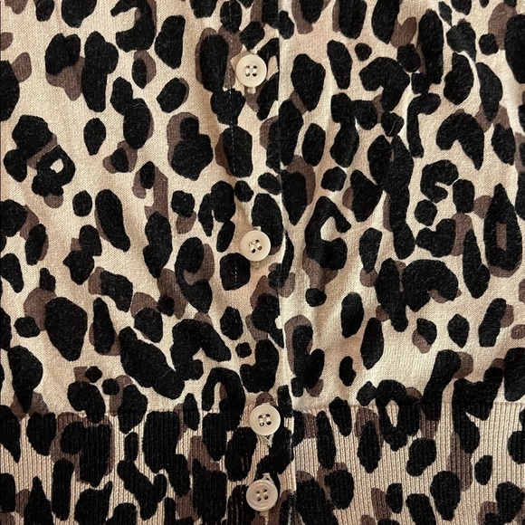 1901 Tan and Black Animal Print Sweater - Picture 3 of 3